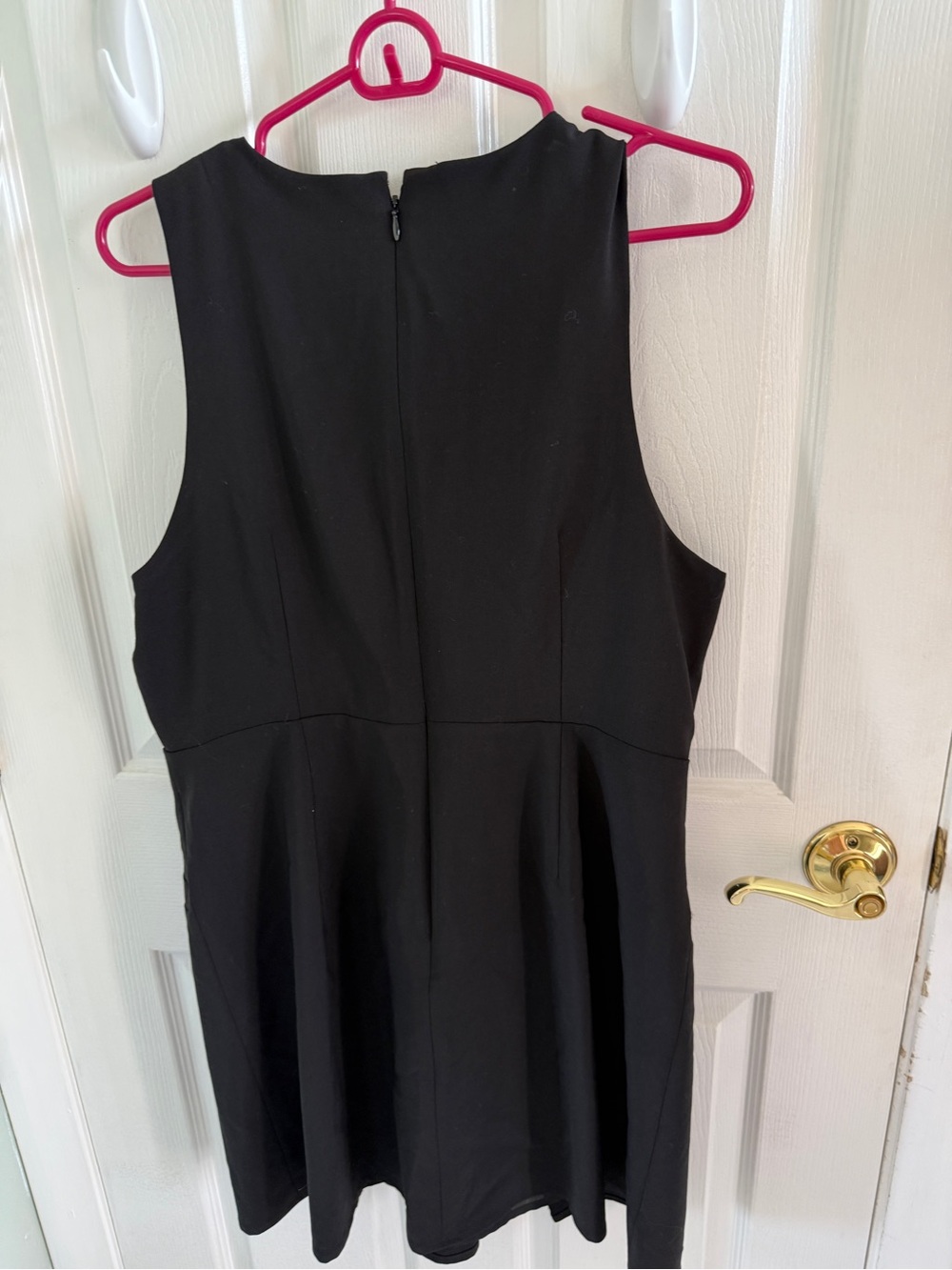 J. Crew Black Sleeveless Fit-and-Flare Mini Dress